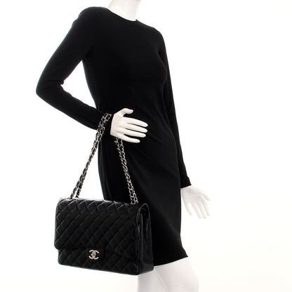 Chanel Caviar Quilted Maxi Double Flap Black 3 of 9