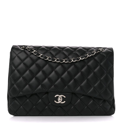 Chanel Lambskin Quilted Maxi Single Flap Black 1 of 11
