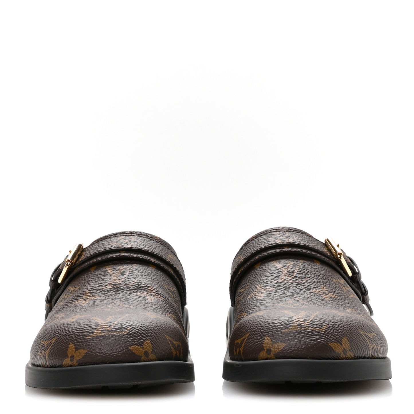 Monogram Womens LV To-Go Flat Comfort Clog 37.5 Cacao Brown