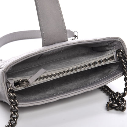 Chanel Calfskin Boy Reverso Mini Pochette Grey 5 of 8