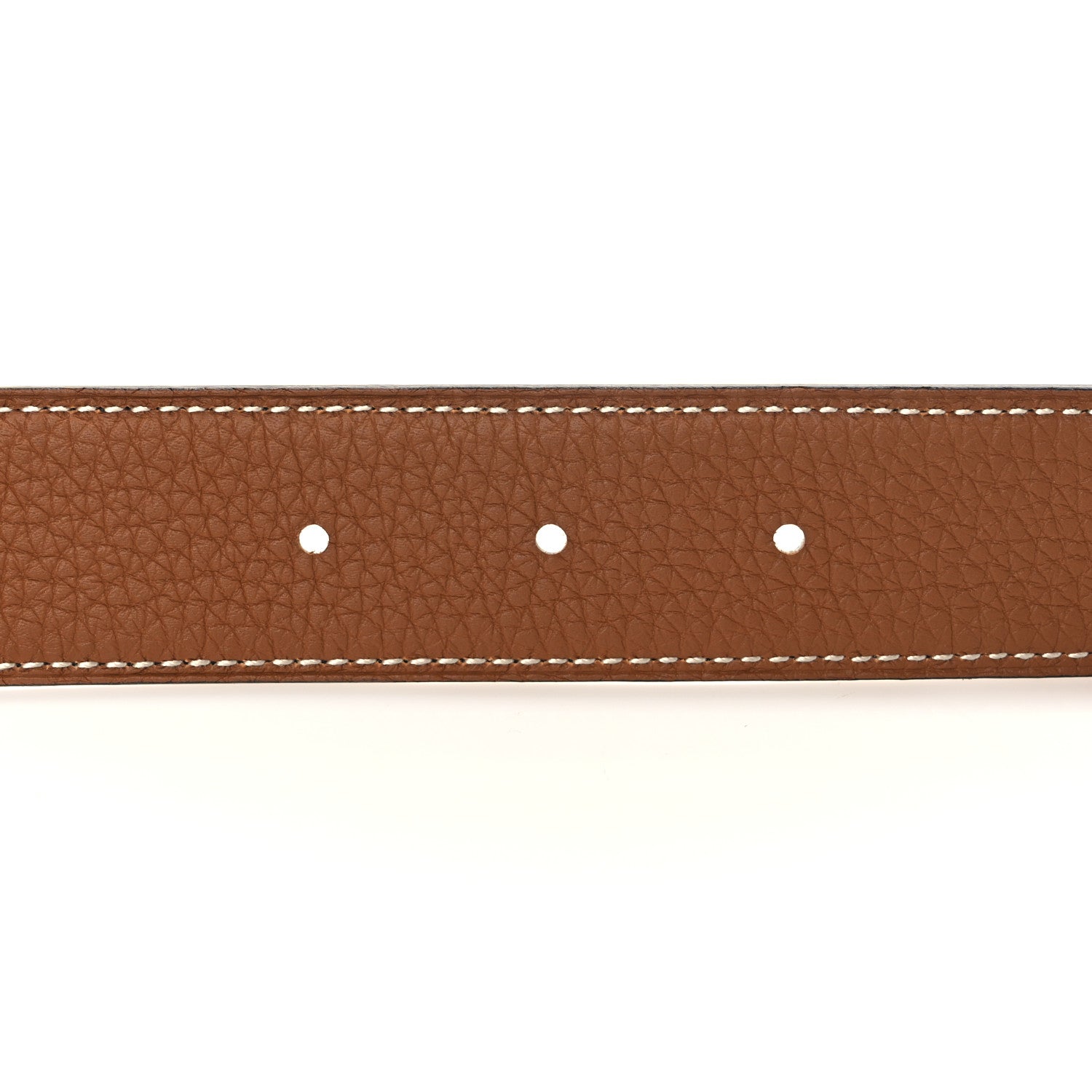 Hermes Box 135 Togo 32mm Au Carre H Belt 85 Black Gold 6 of 6