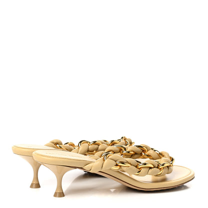 Bottega Veneta Nappa Dot Sandals 38 Cane Sugar 4 of 8