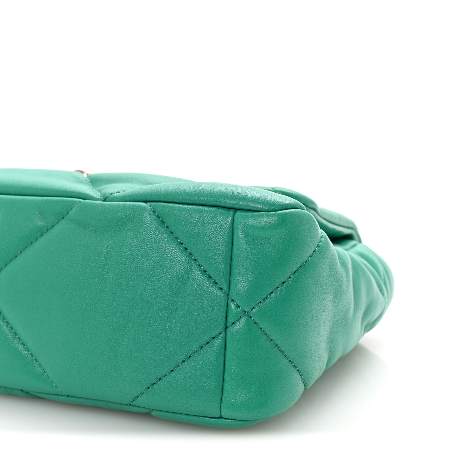 Chanel Lambskin Quilted Medium Chanel 19 Flap Green 10 of 10