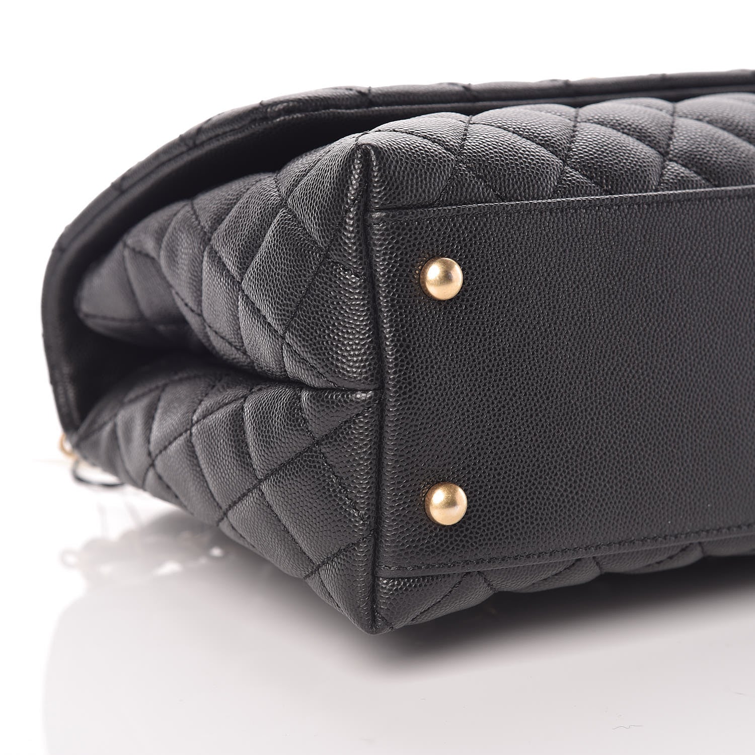 Chanel Caviar Quilted Small Coco Handle Flap Black 6 of 11