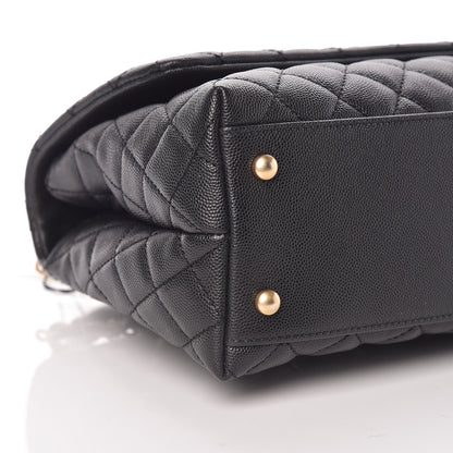 Chanel Caviar Quilted Small Coco Handle Flap Black 6 of 11