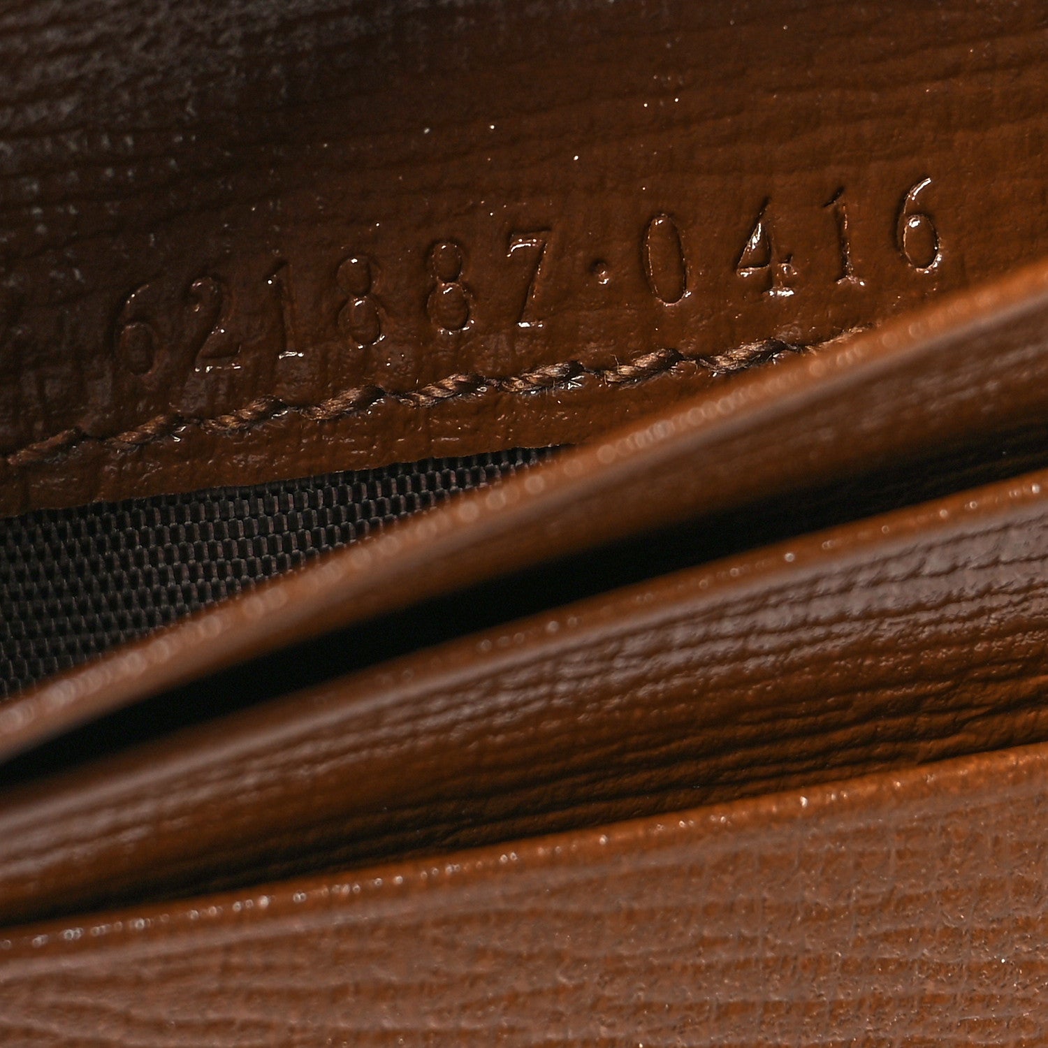 Gucci GG Supreme Monogram Horsebit 1955 Card Case Wallet Beige Ebony Brown Sugar 8 of 11
