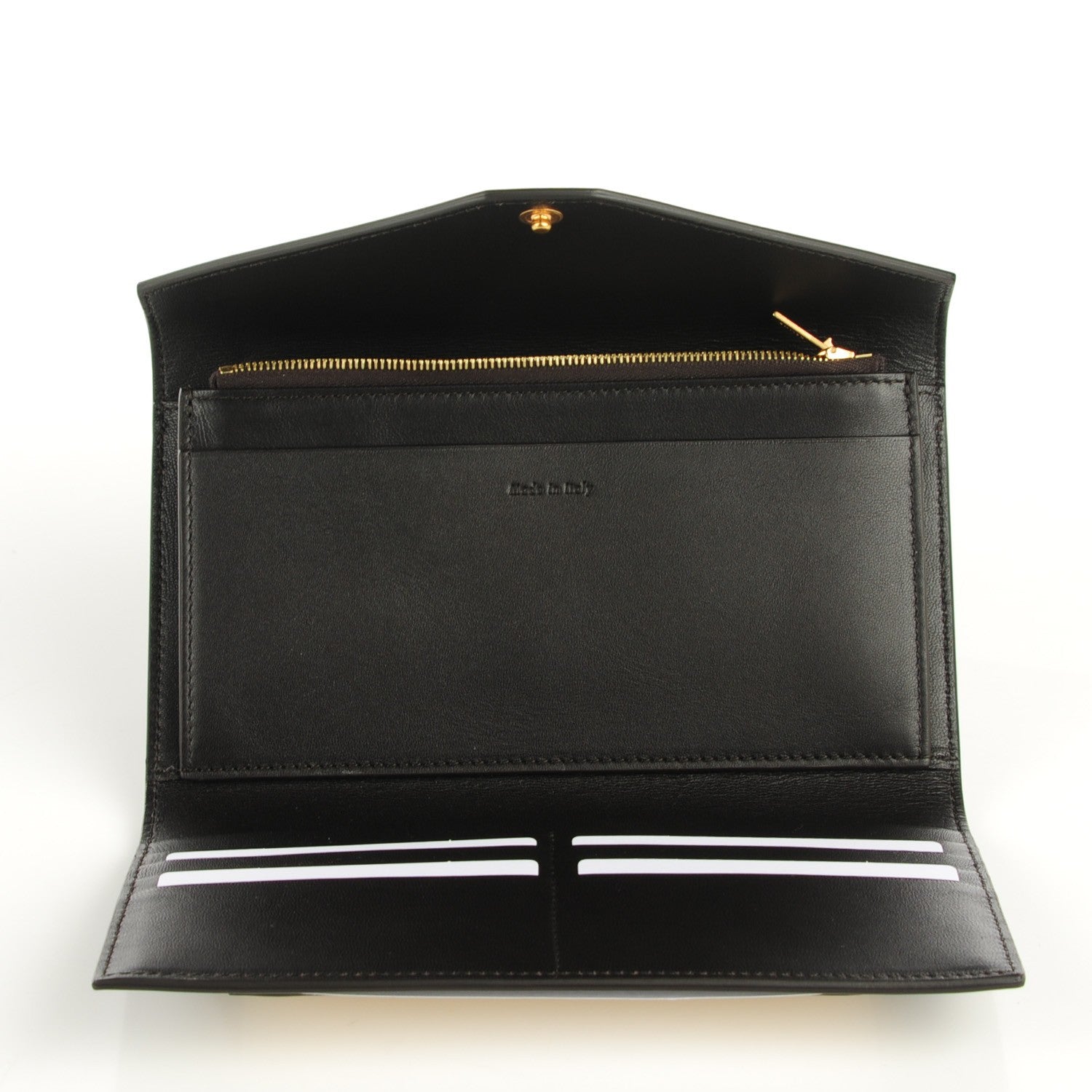Celine Smooth Calfskin Pocket Tri-Fold Multifunction Envelope Flap Wallet Dark Rust 7 of 8