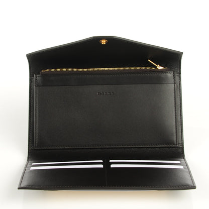 Celine Smooth Calfskin Pocket Tri-Fold Multifunction Envelope Flap Wallet Dark Rust 7 of 8