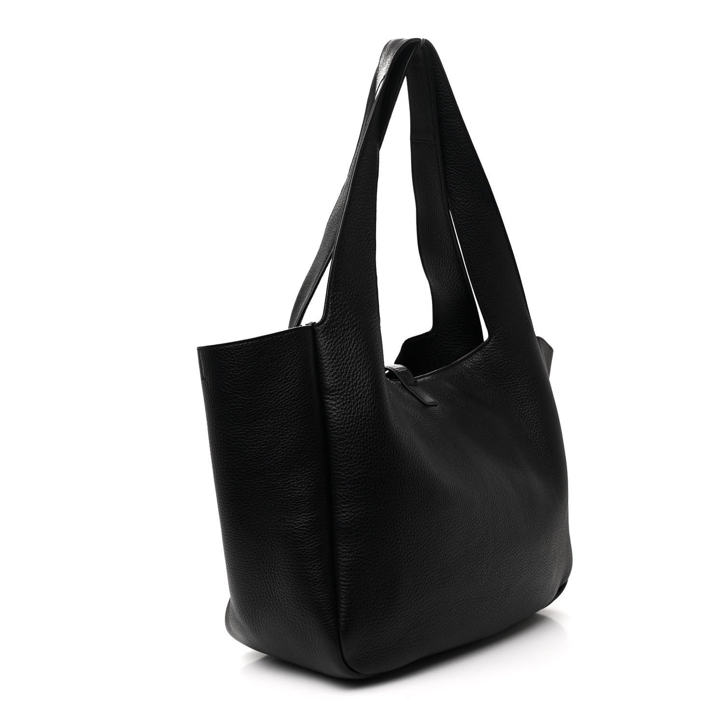 Grained Deerskin Bea Tote Black