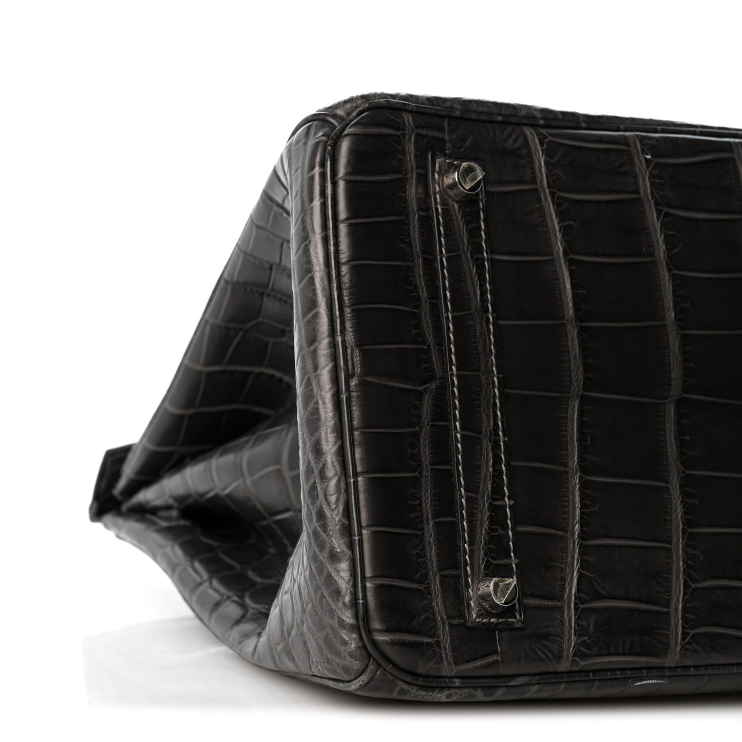 Matte Niloticus Crocodile Birkin 35 Graphite