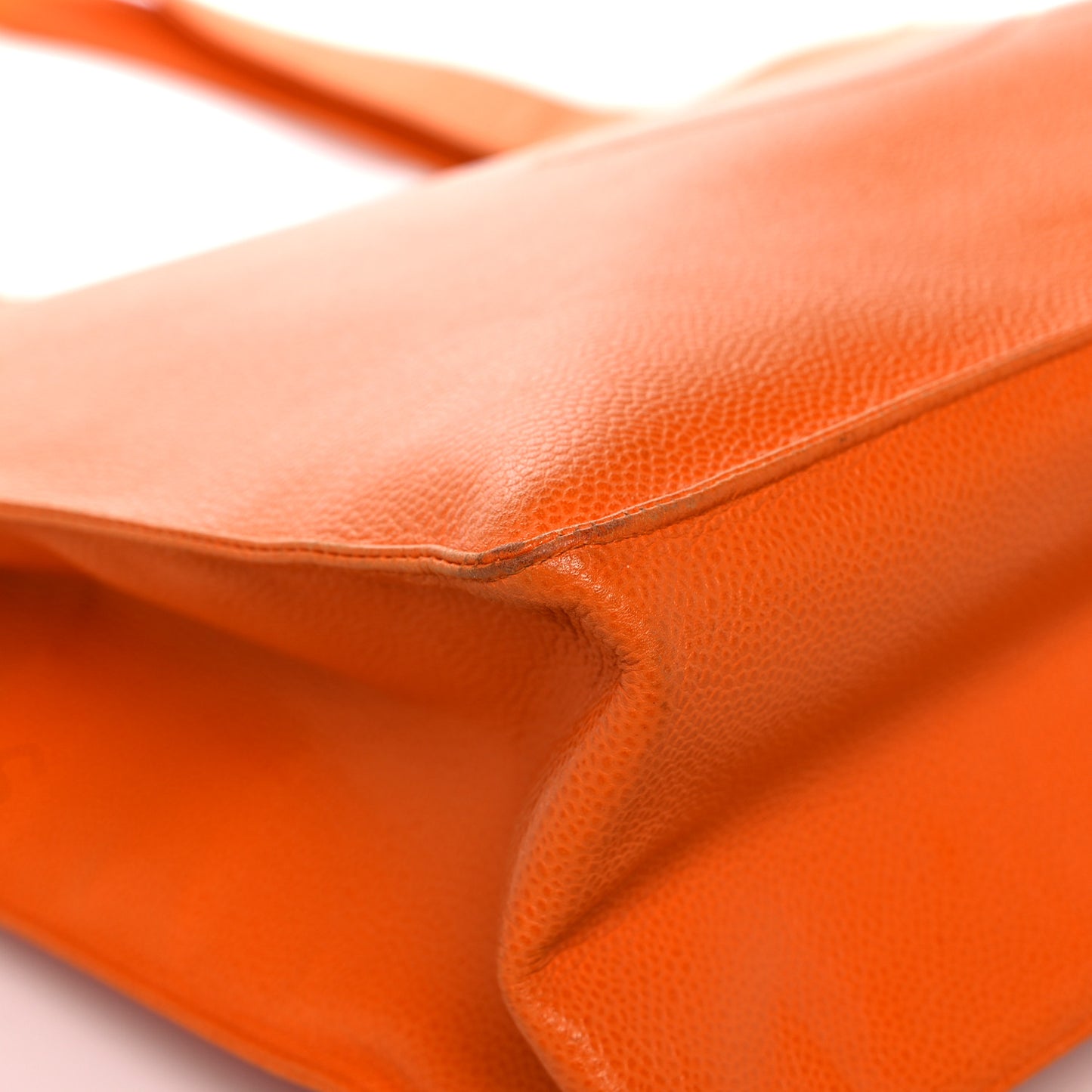 Caviar CC Timeless Shoulder Bag Orange