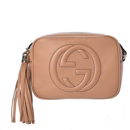 Gucci Pebbled Calfskin Small Soho Disco Bag Rose Beige 1 of 9