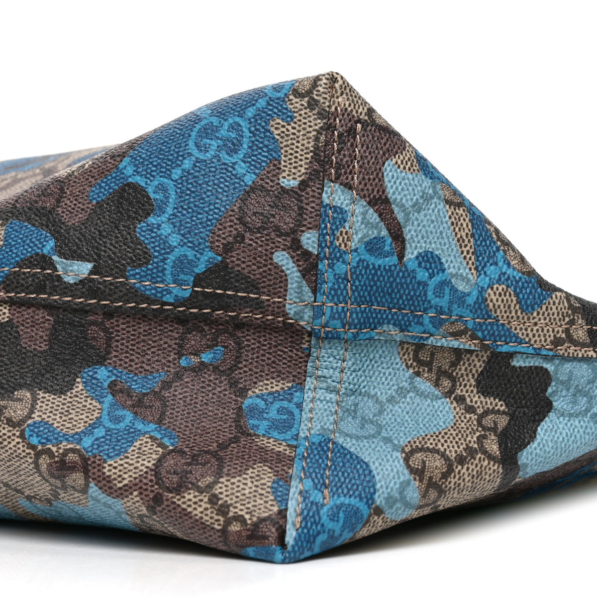 Supreme Monogram Camouflage Print Medium Tote  Beige Ebony New Acero Blue