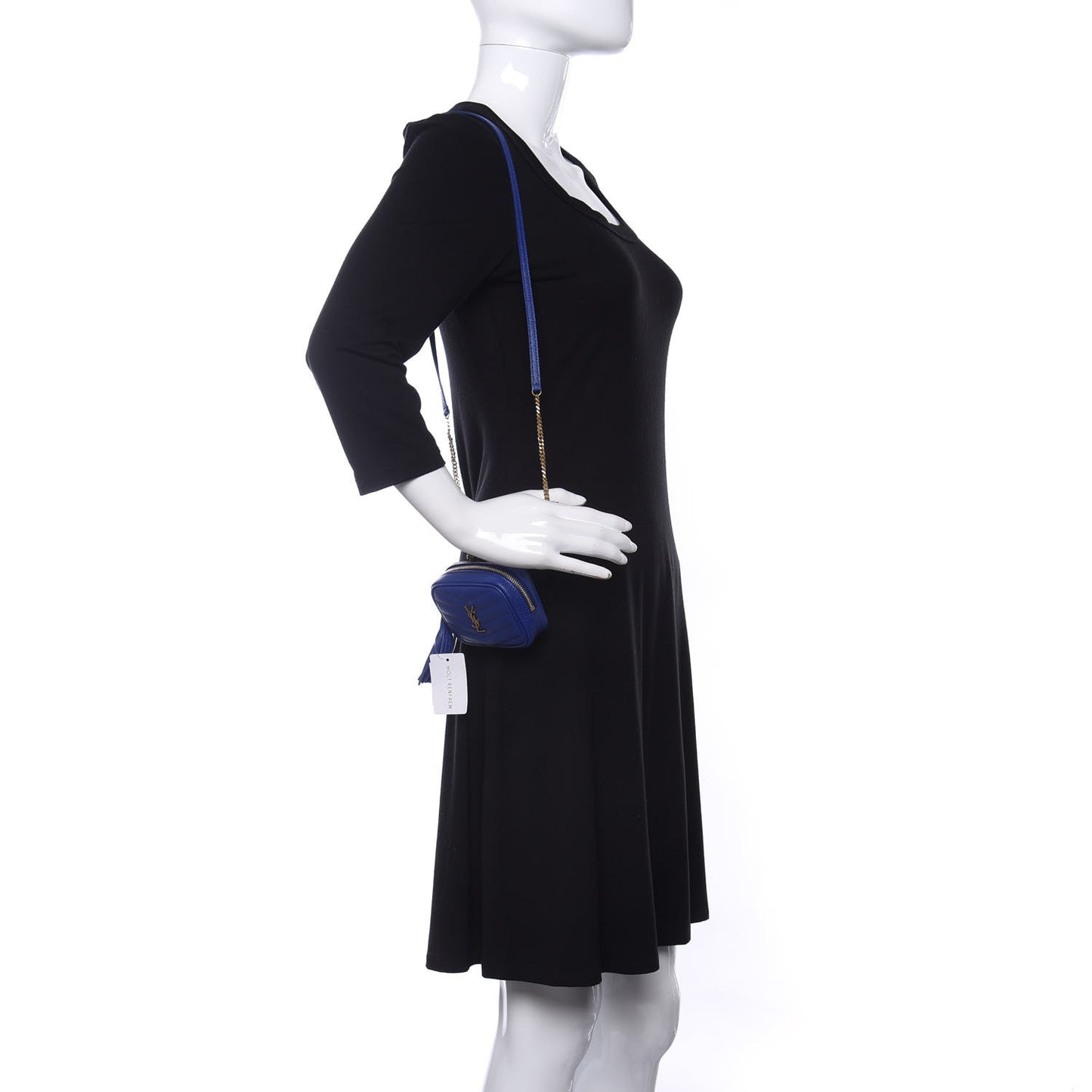 Grain De Poudre Matelasse Monogram Baby Lou Camera Bag Sapphire Blue