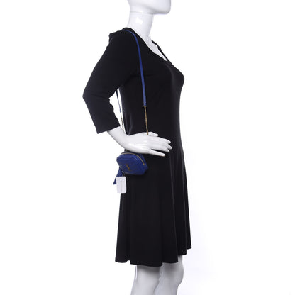 Saint Laurent Grain De Poudre Matelasse Monogram Baby Lou Camera Bag Sapphire Blue 2 of 10