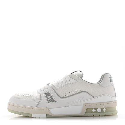 Louis Vuitton Calfskin Mens LV Trainer Sneakers 9 White 1 of 8