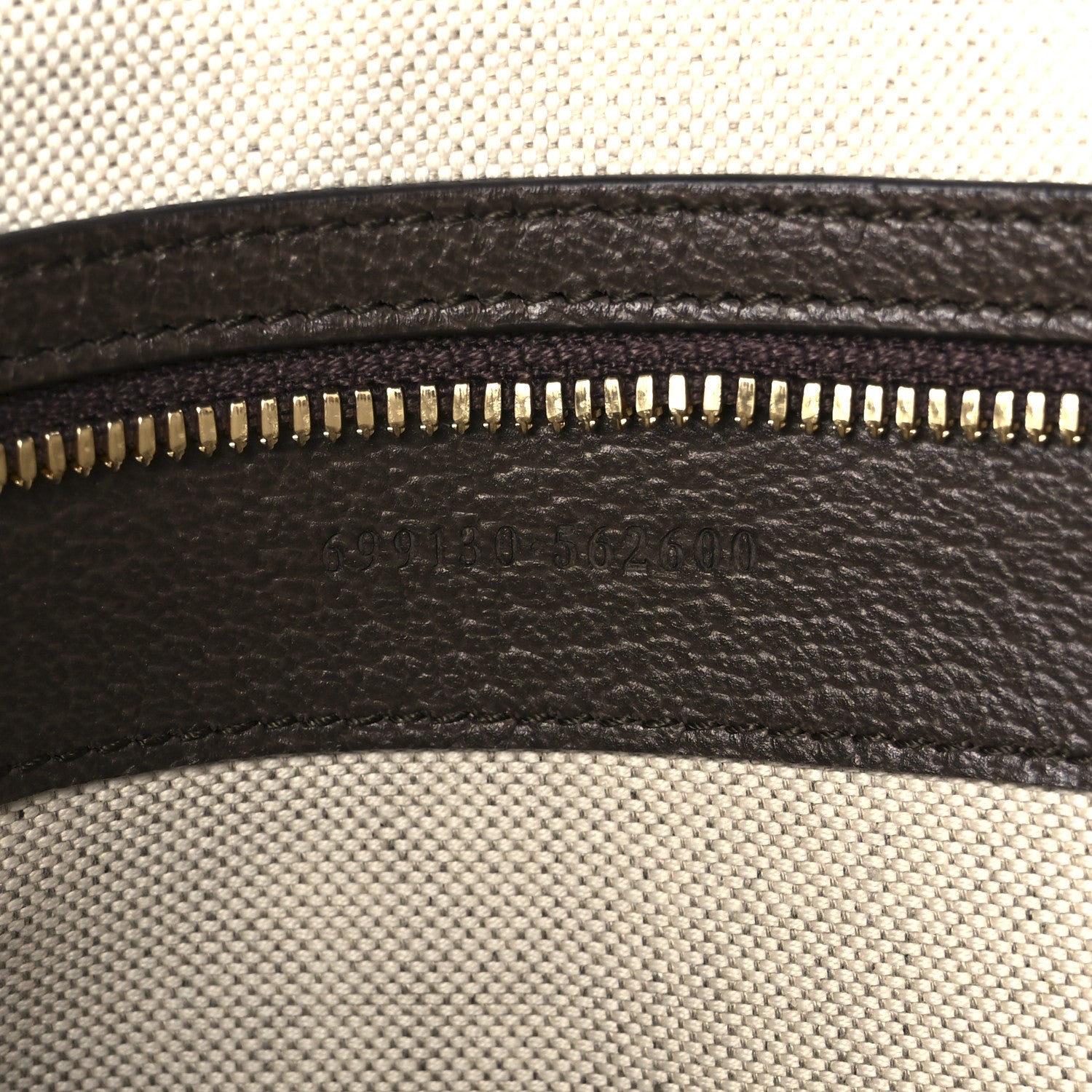 Gucci Monogram Jumbo GG Textured Dollar Calfskin Web Wristlet Messenger Bag Camel Ebony New Acero 7 of 11