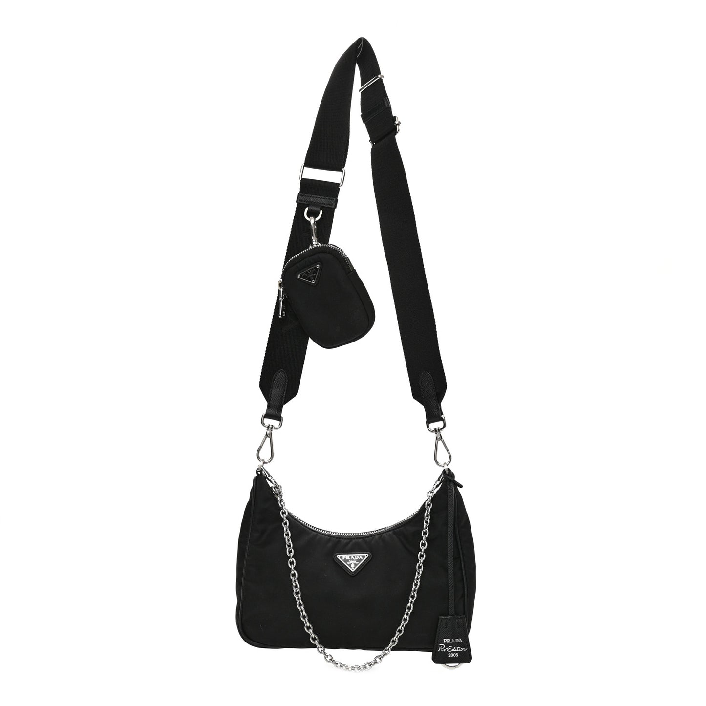Nylon Re-Edition 2005 Shoulder Bag Black