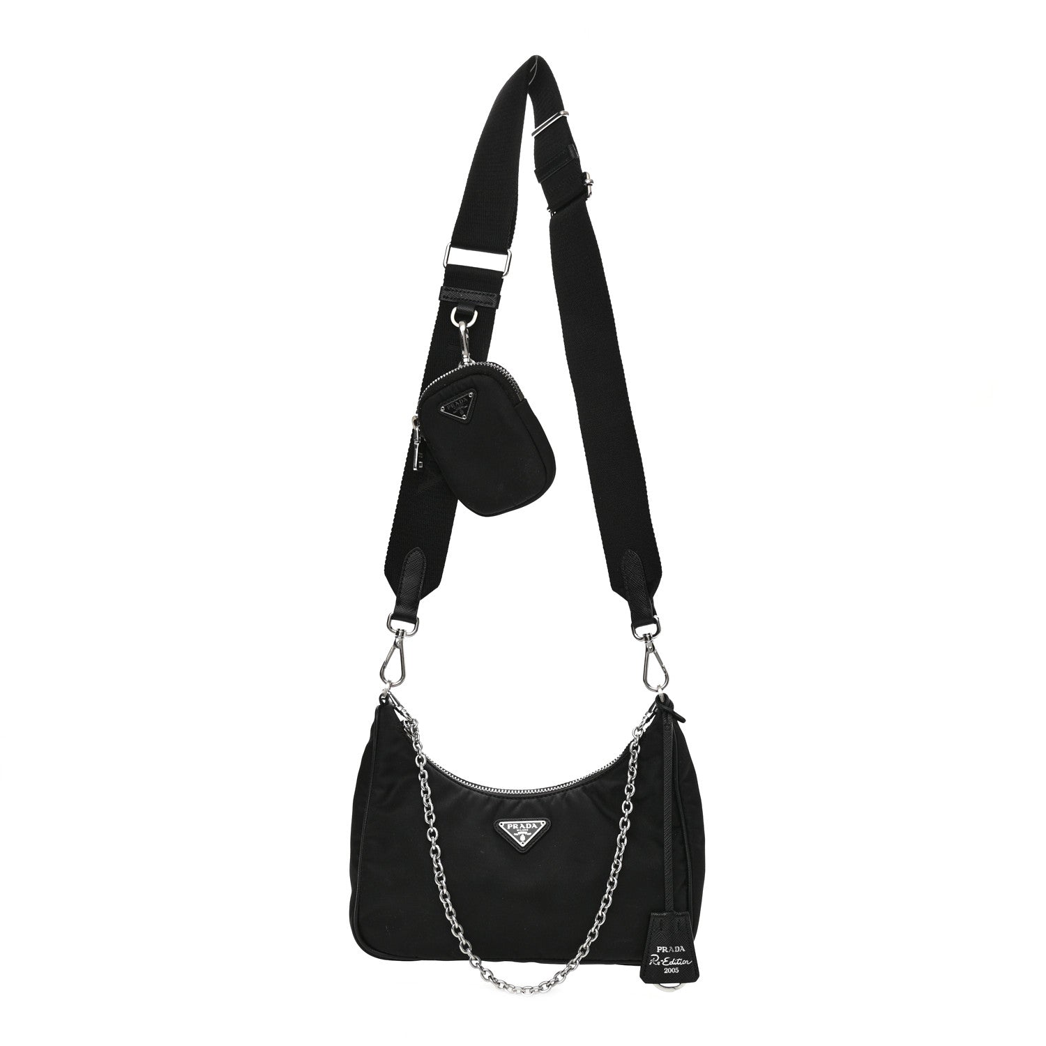 Prada Nylon Re-Edition 2005 Shoulder Bag Black 1 of 9