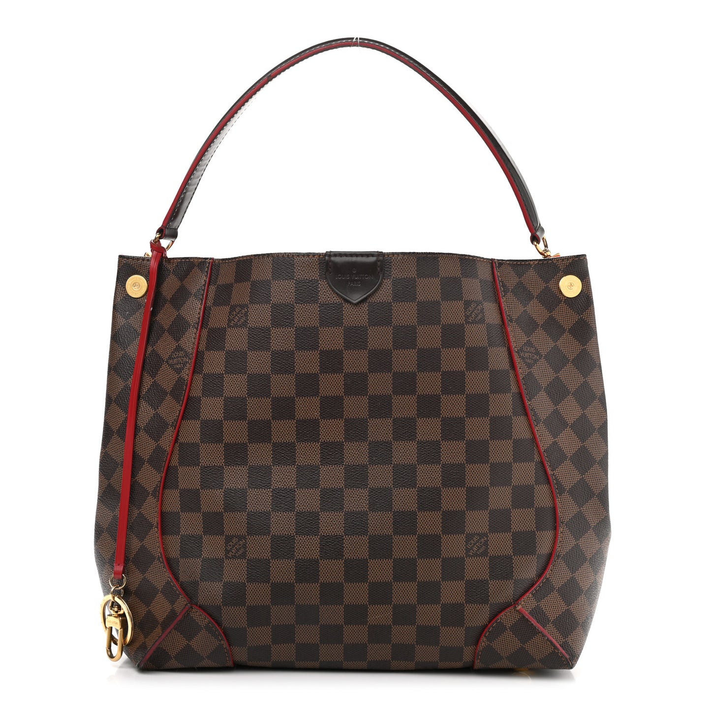 Damier Ebene Caissa Hobo Cherry