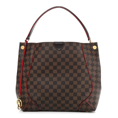 Louis Vuitton Damier Ebene Caissa Hobo Cherry 1 of 22