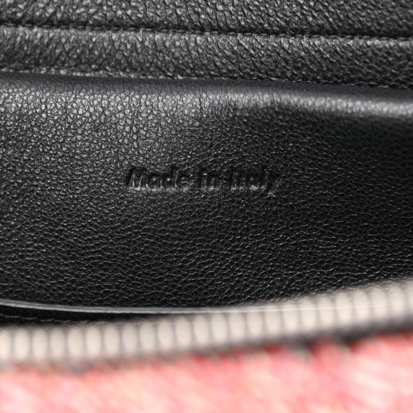 Fuzzy Jacquard Calfskin Micro Belt Bag Red
