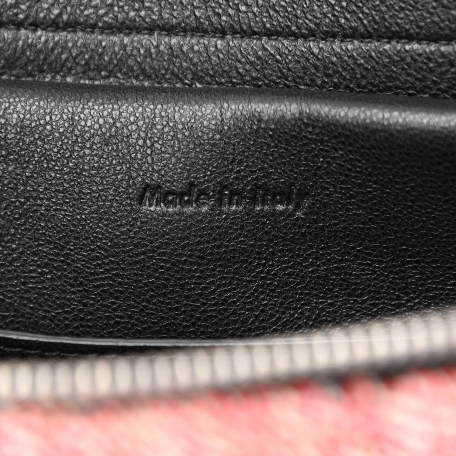 Celine Fuzzy Jacquard Calfskin Micro Belt Bag Red 7 of 12