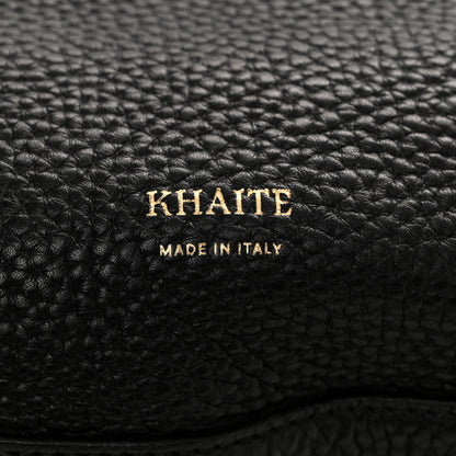 Khaite Pebbled Calfskin Augustina Hobo Black 6 of 11
