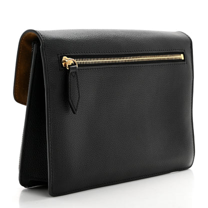 Burberry Derby Calfskin House Check Small Macken Crossbody Bag Black 3 of 11