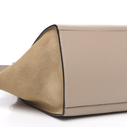 Celine Drummed Calfskin Suede Medium Trapeze Dune 8 of 10