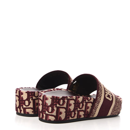 Christian Dior Oblique D-Way Platform Sandals 37 Deep Amaranth 4 of 11