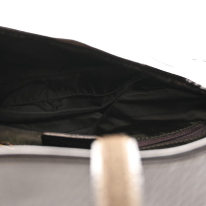 Christian Dior Patent Diorissimo Double Saddle Bag Dark Brown 5 of 11