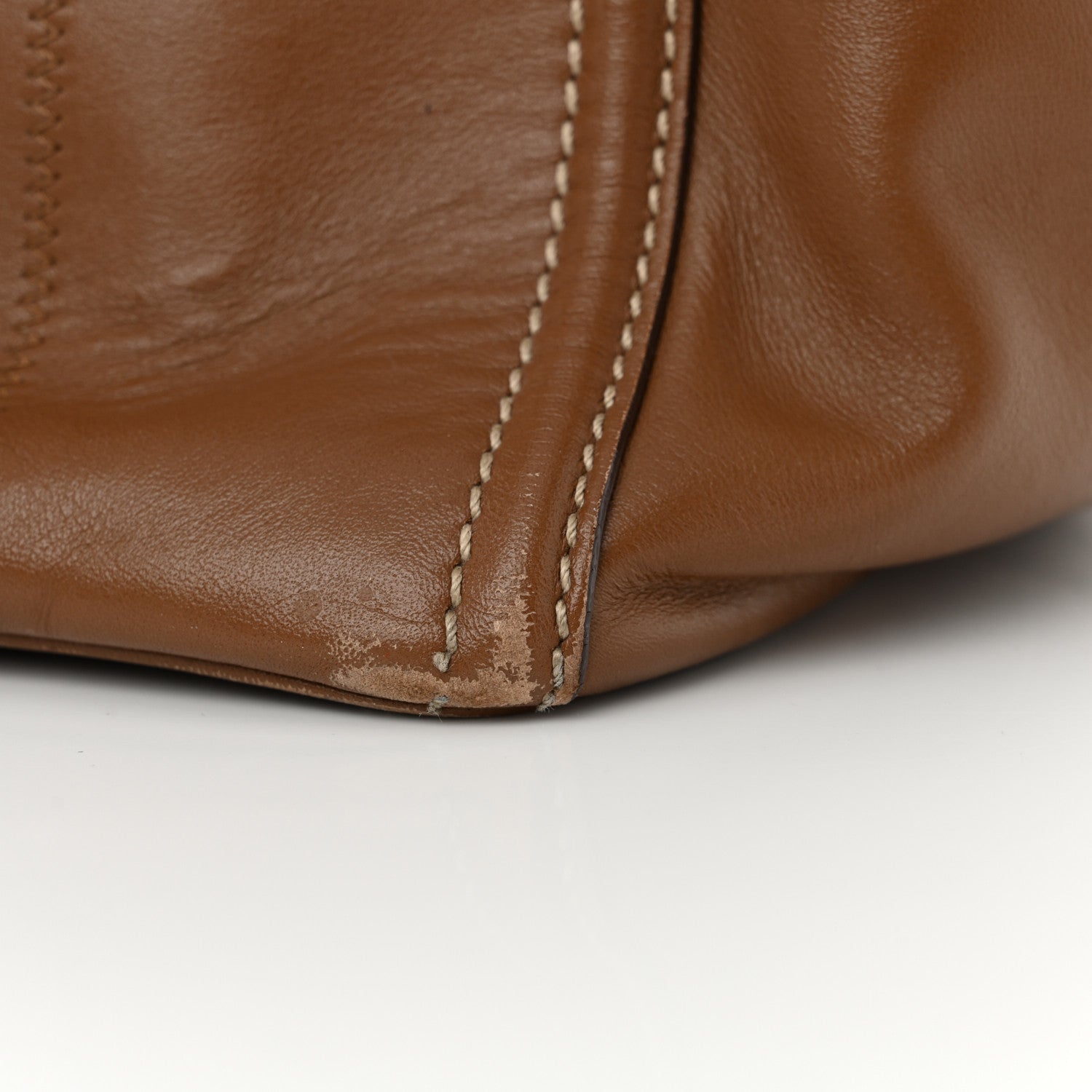 Prada Soft Calfskin Tote Cannella 20 of 20