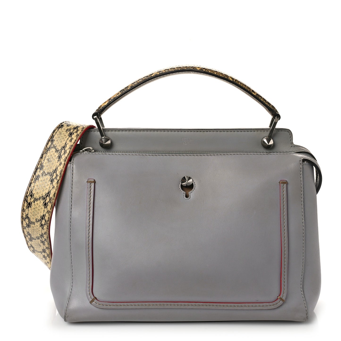 Vitello Baltico Dolce Elaphe DotCom Satchel Ardesia Grano Multicolor
