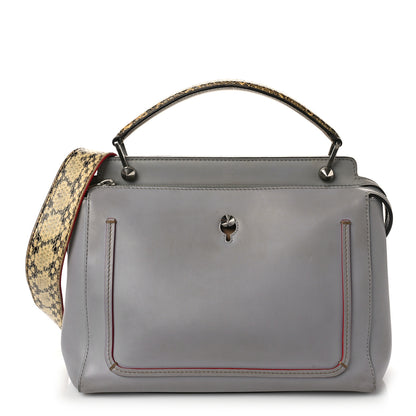 Fendi Vitello Baltico Dolce Elaphe DotCom Satchel Ardesia Grano Multicolor 3 of 11