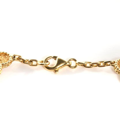Van Cleef & Arpels 18K Yellow Gold 20 Motifs Vintage Alhambra Necklace 4 of 12