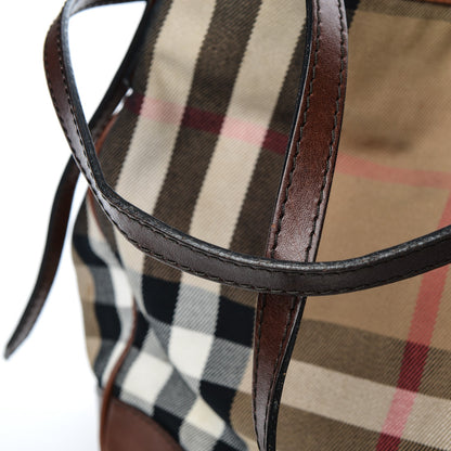 Burberry House Check Small Canterbury Tote Dark Tan 14 of 14