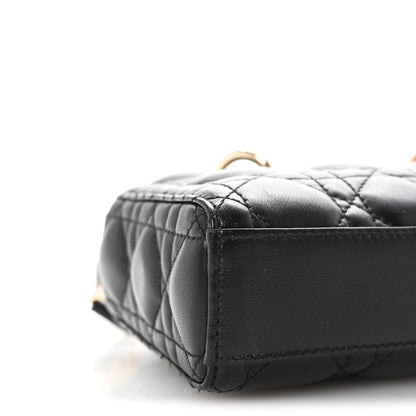 Christian Dior Lambskin Cannage Small Lady D-Joy Black 8 of 9