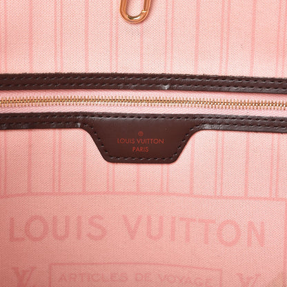 Louis Vuitton Damier Ebene Neo Neverfull MM Rose Ballerine 6 of 16