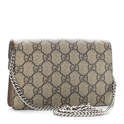 Gucci GG Supreme Monogram Super Mini Dionysus Shoulder Bag Taupe 3 of 11