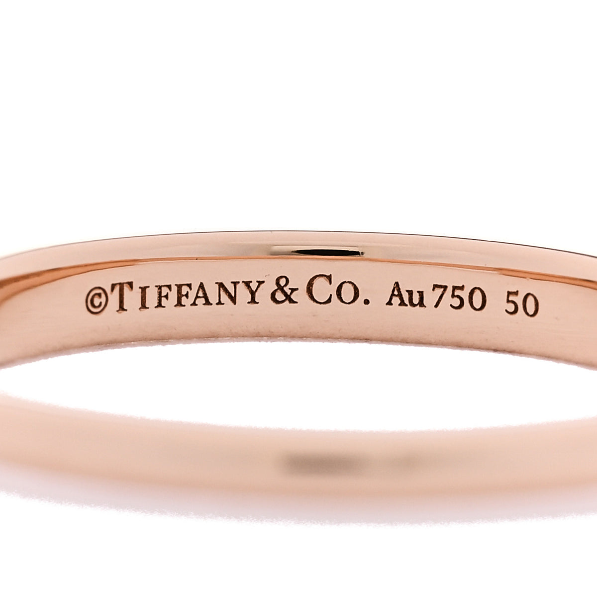 18K Rose Gold Lock Ring 63 10.5