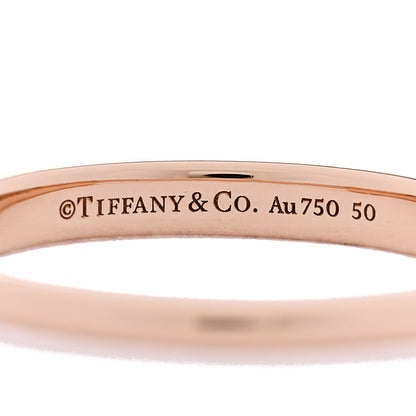 Tiffany 18K Rose Gold Lock Ring 63 10.5 4 of 4