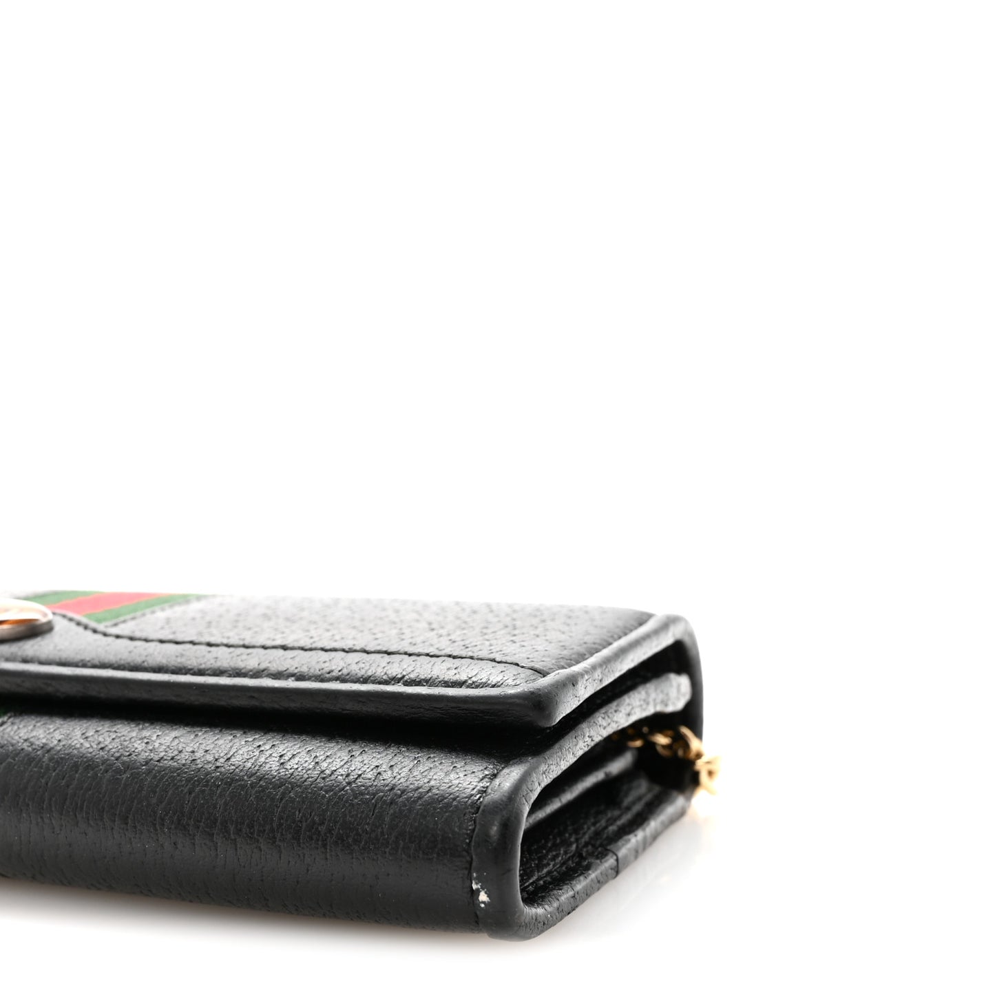 Dollar Calfskin Web Ophidia Wallet On Chain Black