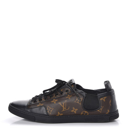 Louis Vuitton Calfskin Monogram Slalom Sneakers 9 Black 1 of 10