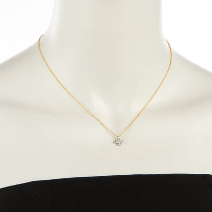 Tiffany 18K Yellow Gold Platinum Diamond Cruciform Cross Pendant Necklace 2 of 6