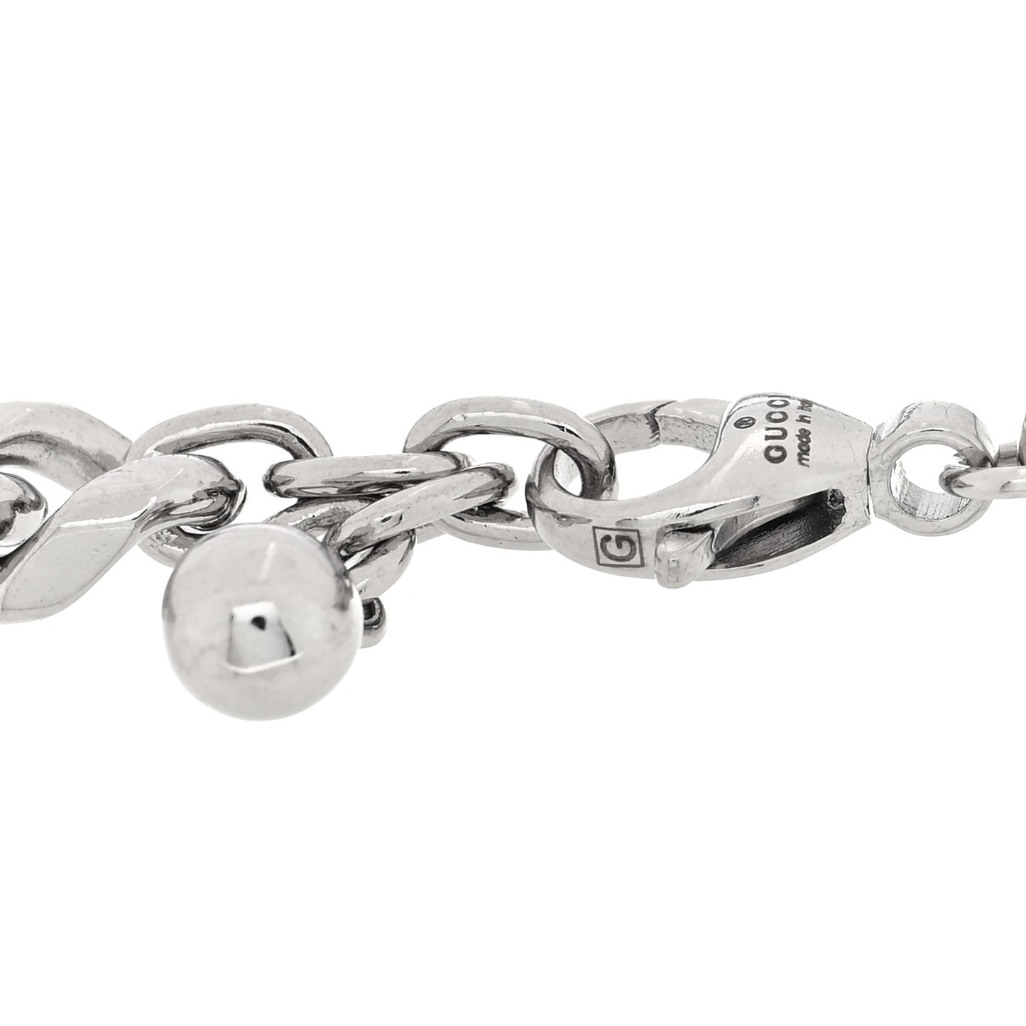 Sterling Silver Logo Link Bracelet