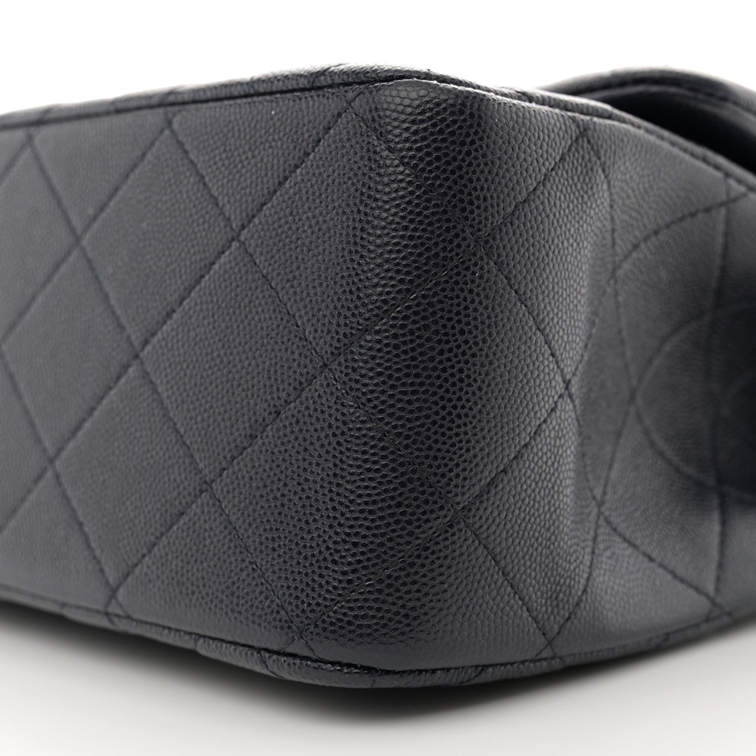 Chanel Caviar Quilted Jumbo Double Flap Navy Blue 10 of 12