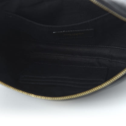Saint Laurent Grain De Poudre Monogram Belt Bag Black 5 of 9