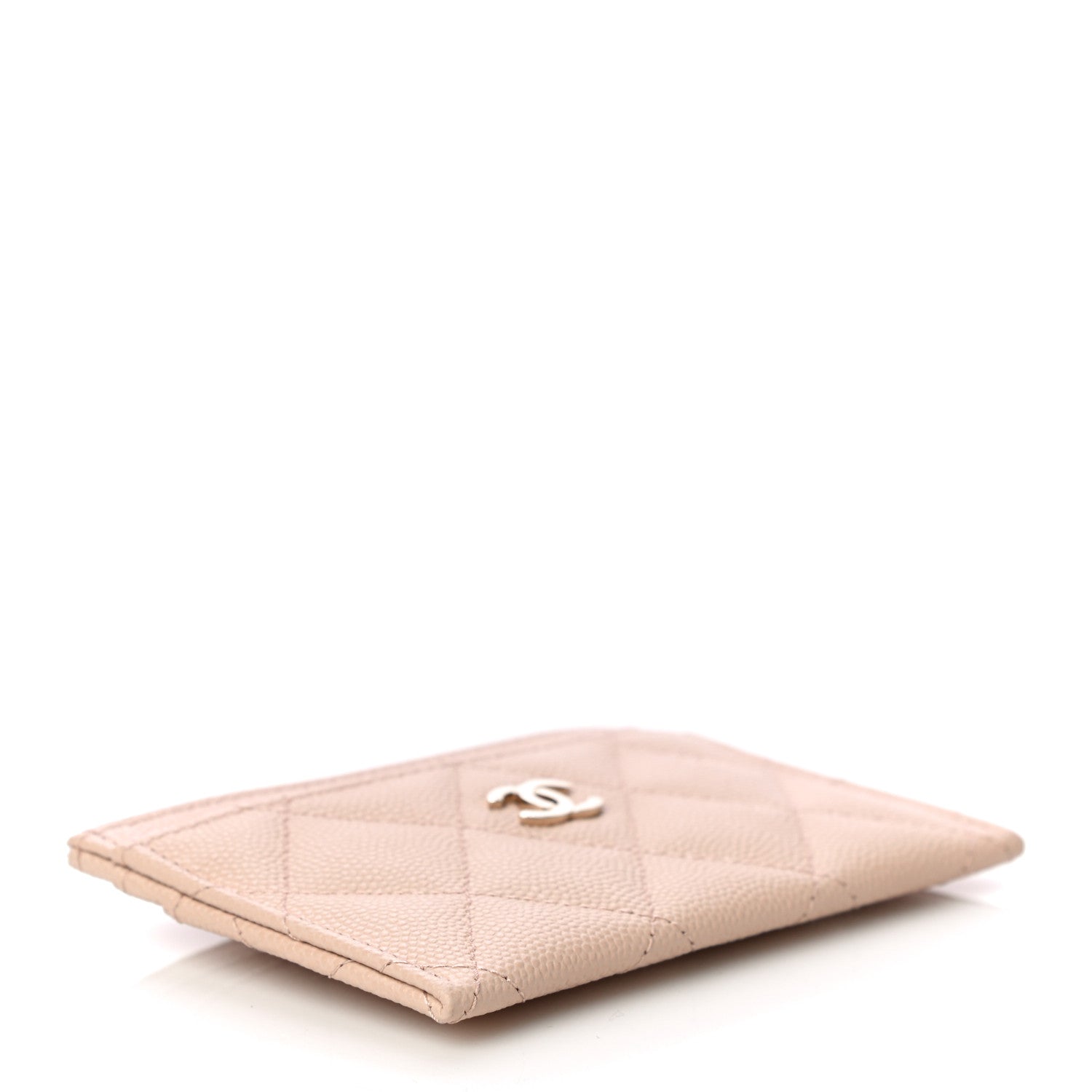 Chanel Caviar Quilted Card Holder Light Beige 4 of 12