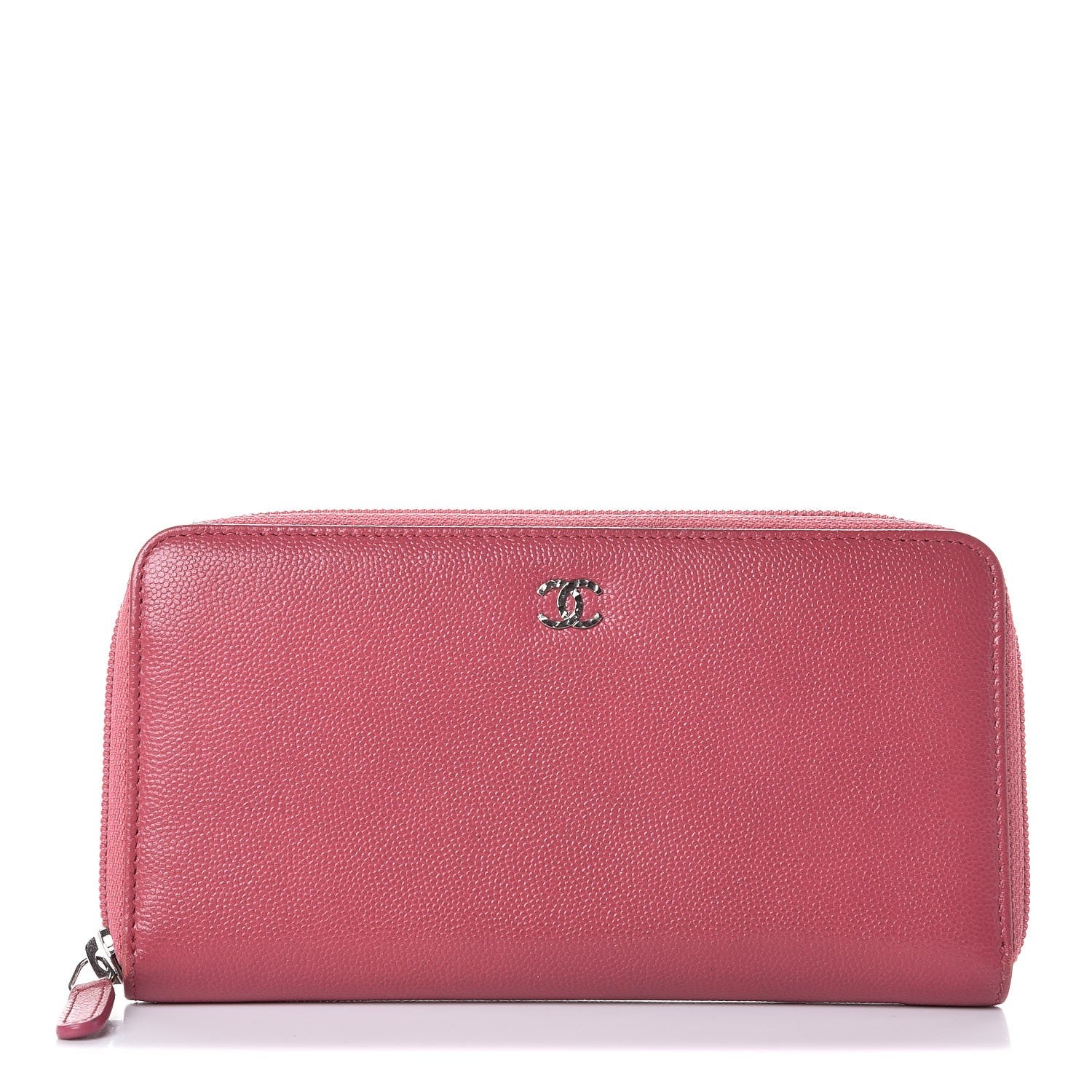 Chanel Caviar Sevruga Zip Around Wallet Pink 1 of 8